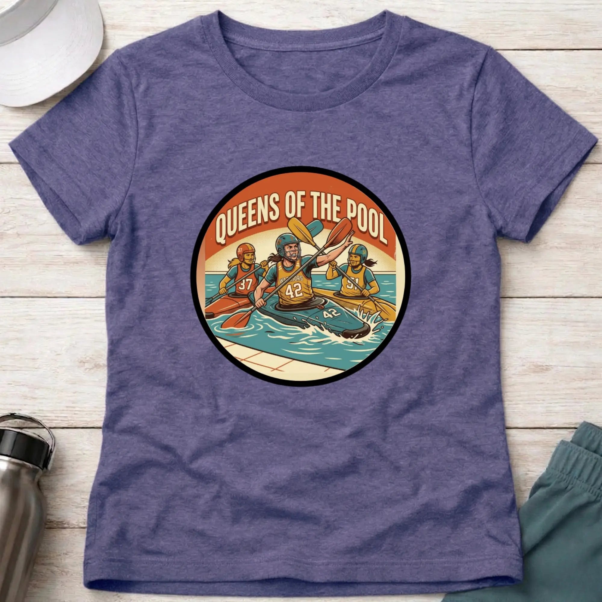 Queens of the Pool. Canoe Polo female T-Shirt Printify