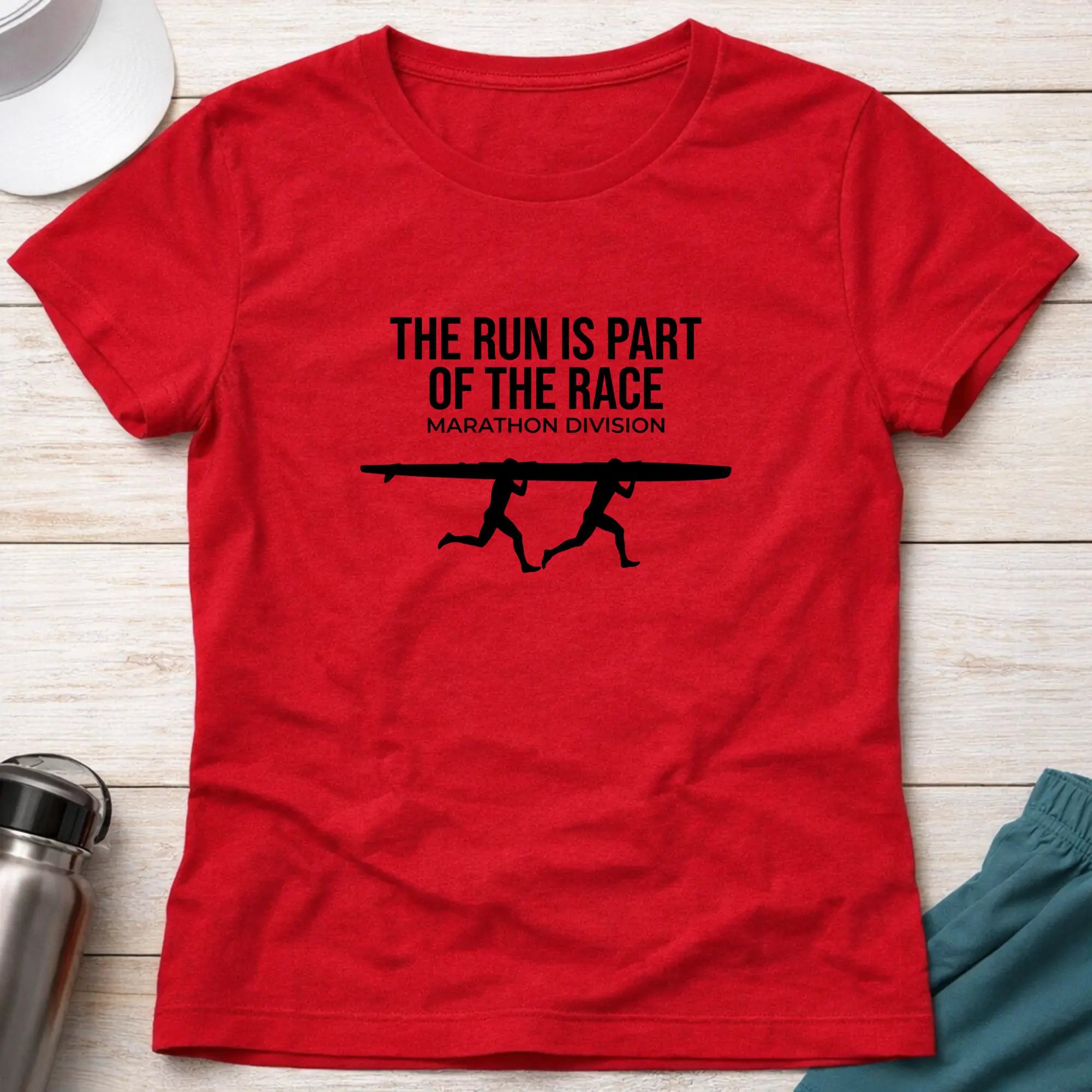 The Run Is Part of the Race. Women's Marathon T-Shirt Printify