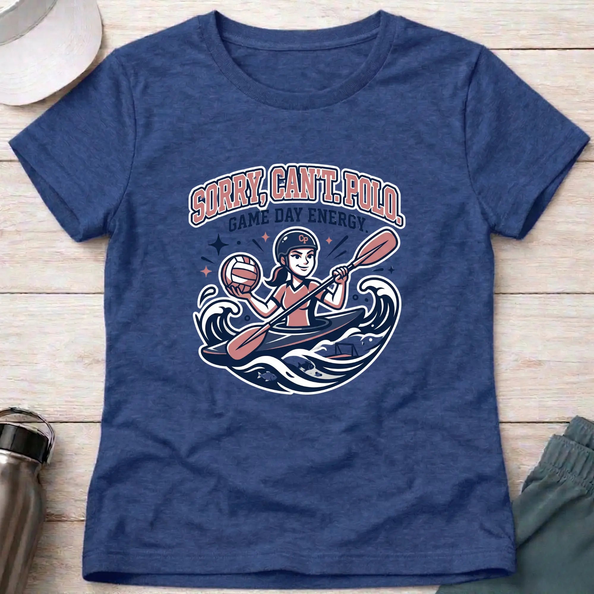 Sorry, Can't - Polo. Game Day Energy. female T-Shirt Printify