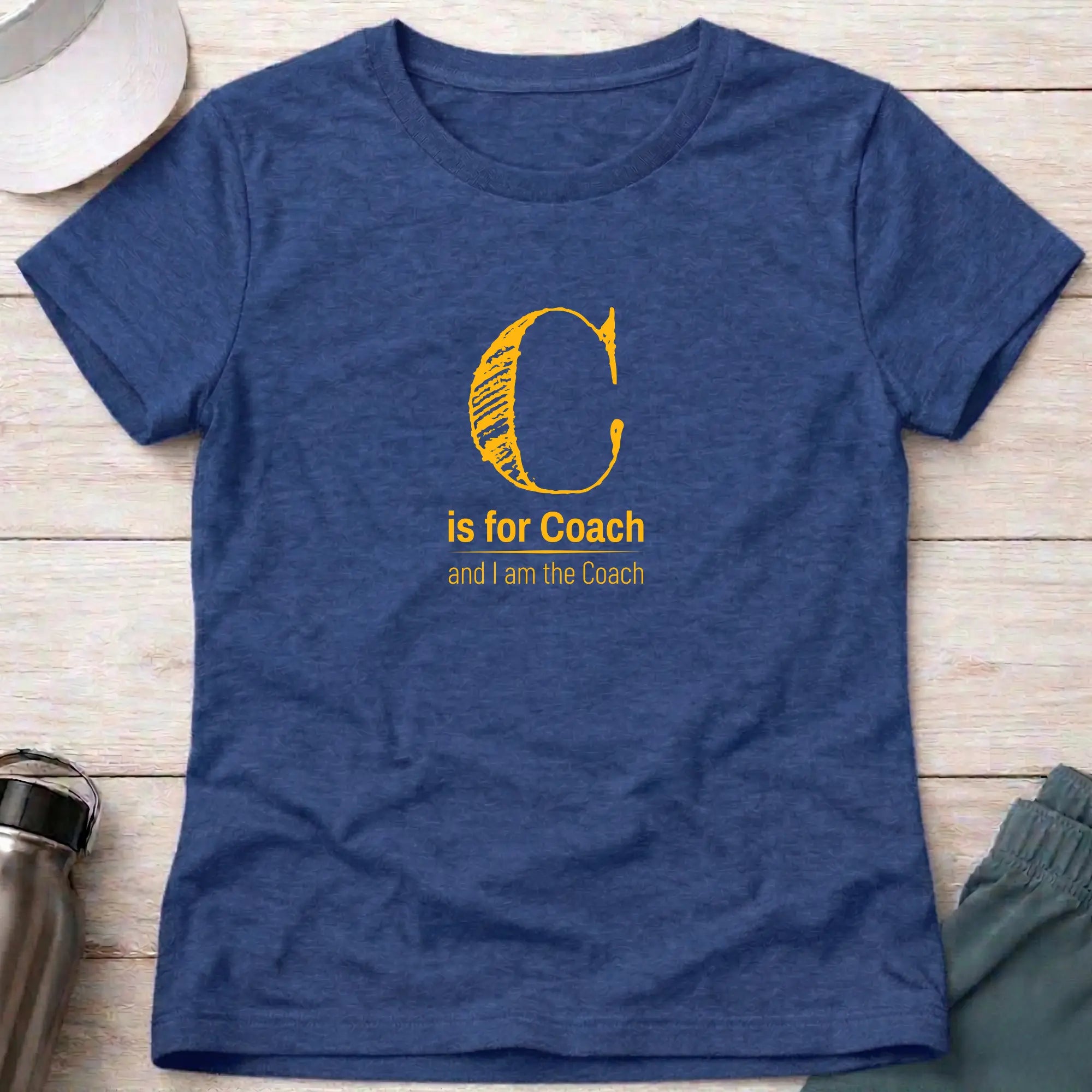 C is for Coach. female instructor T-Shirt Printify