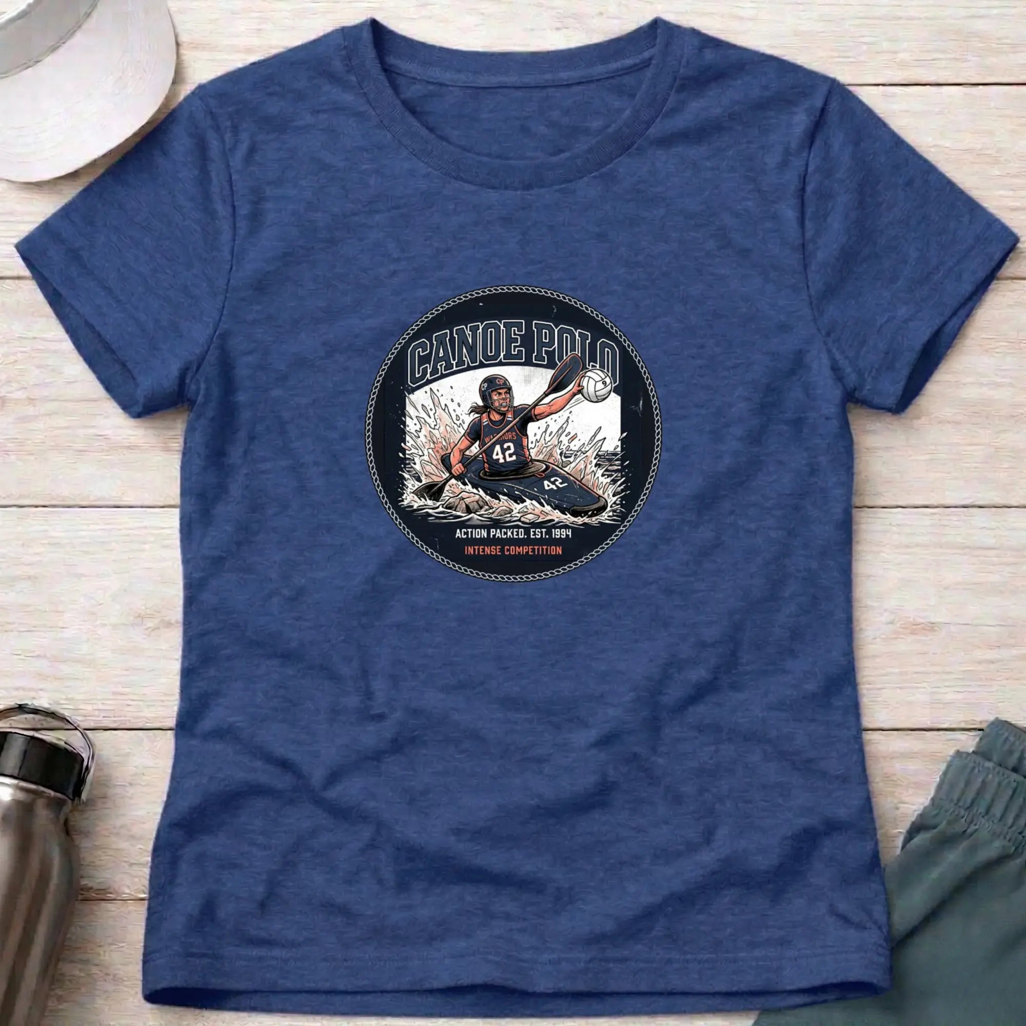 Canoe Polo. Action Packed. female T-Shirt Printify
