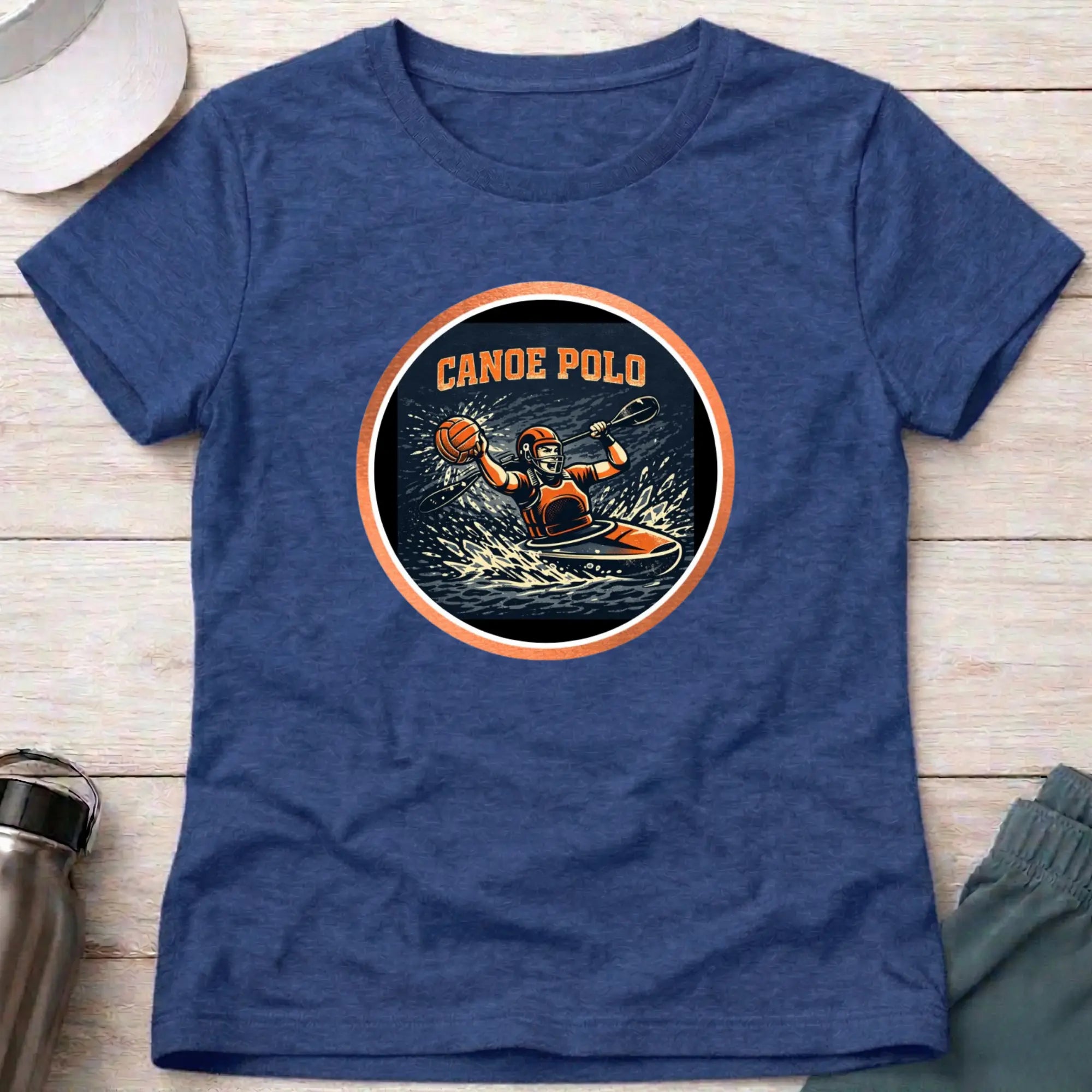 Canoe Polo Action female T-Shirt Printify