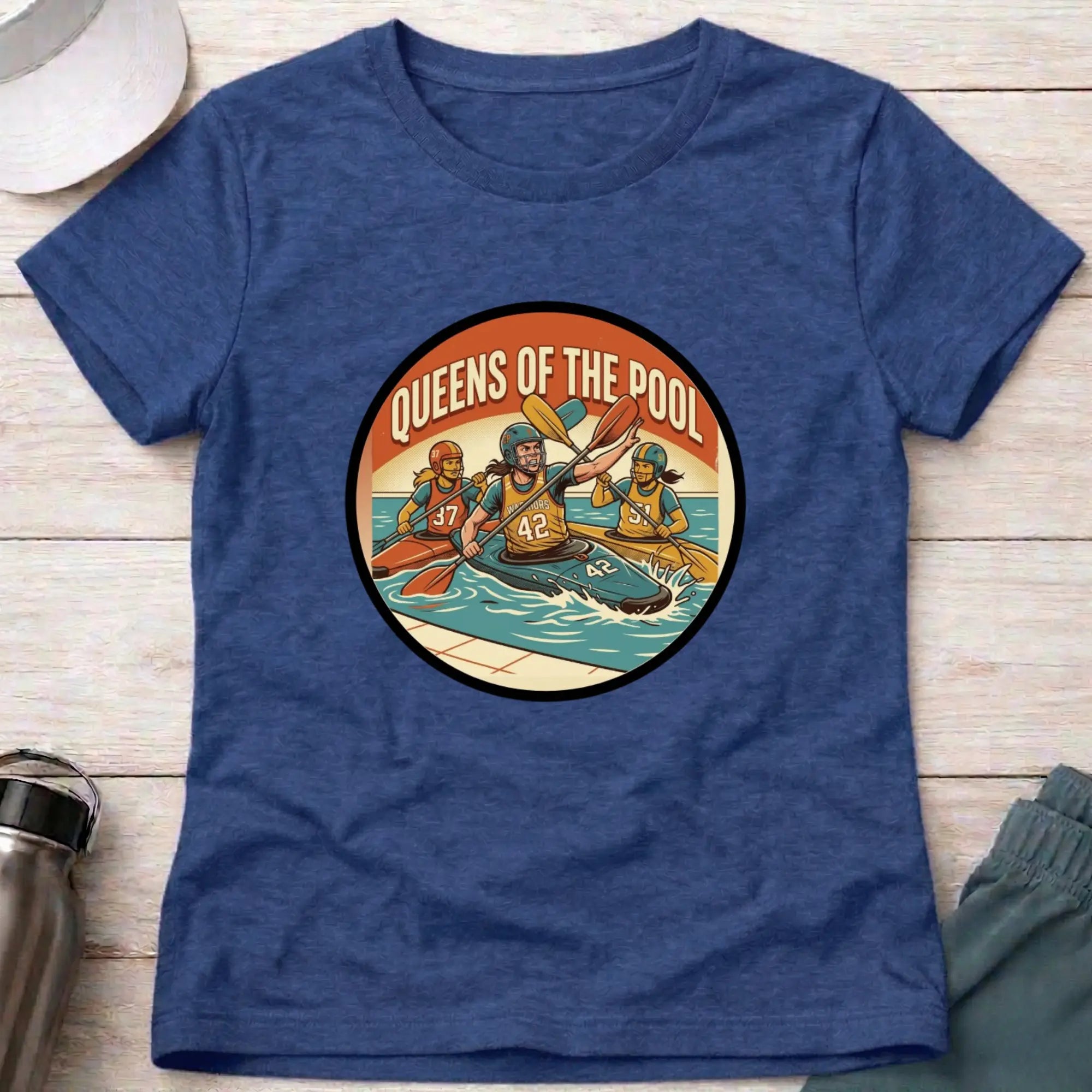 Queens of the Pool. Canoe Polo female T-Shirt Printify