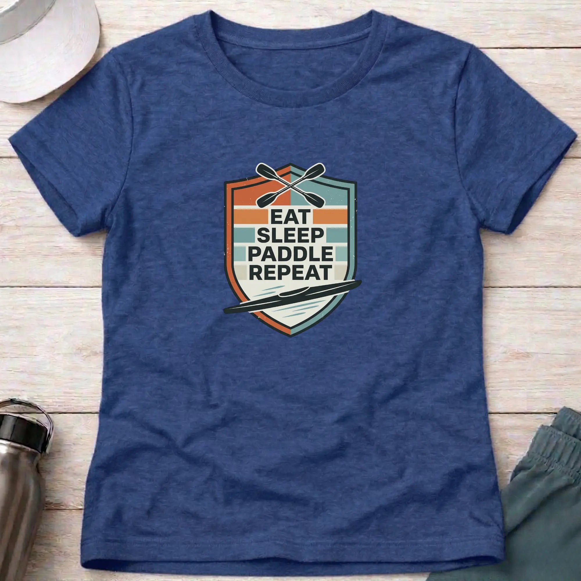 Drift Eat Sleep Paddle Repeat. K1 Fitted Tee Printify