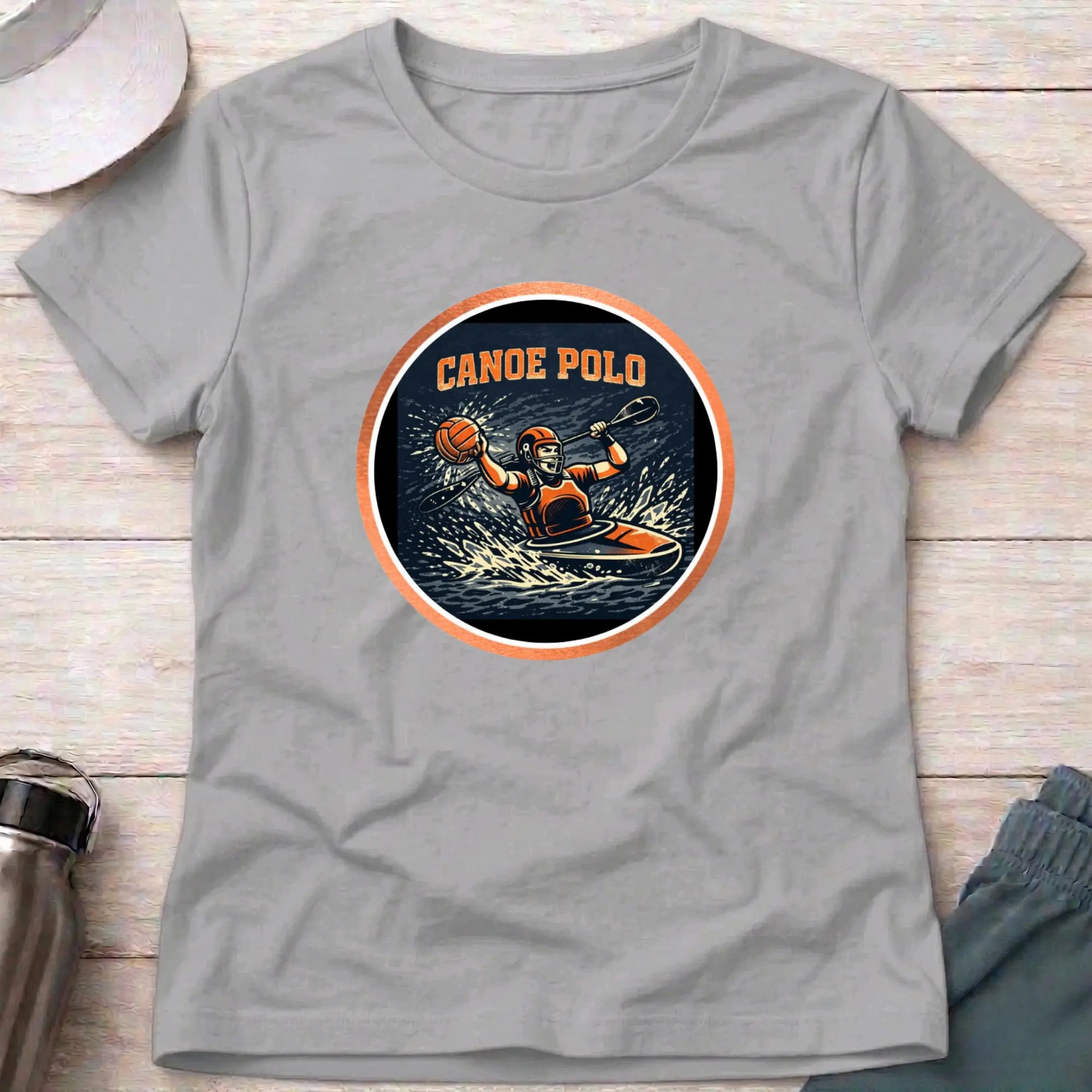 Canoe Polo Action female T-Shirt Printify