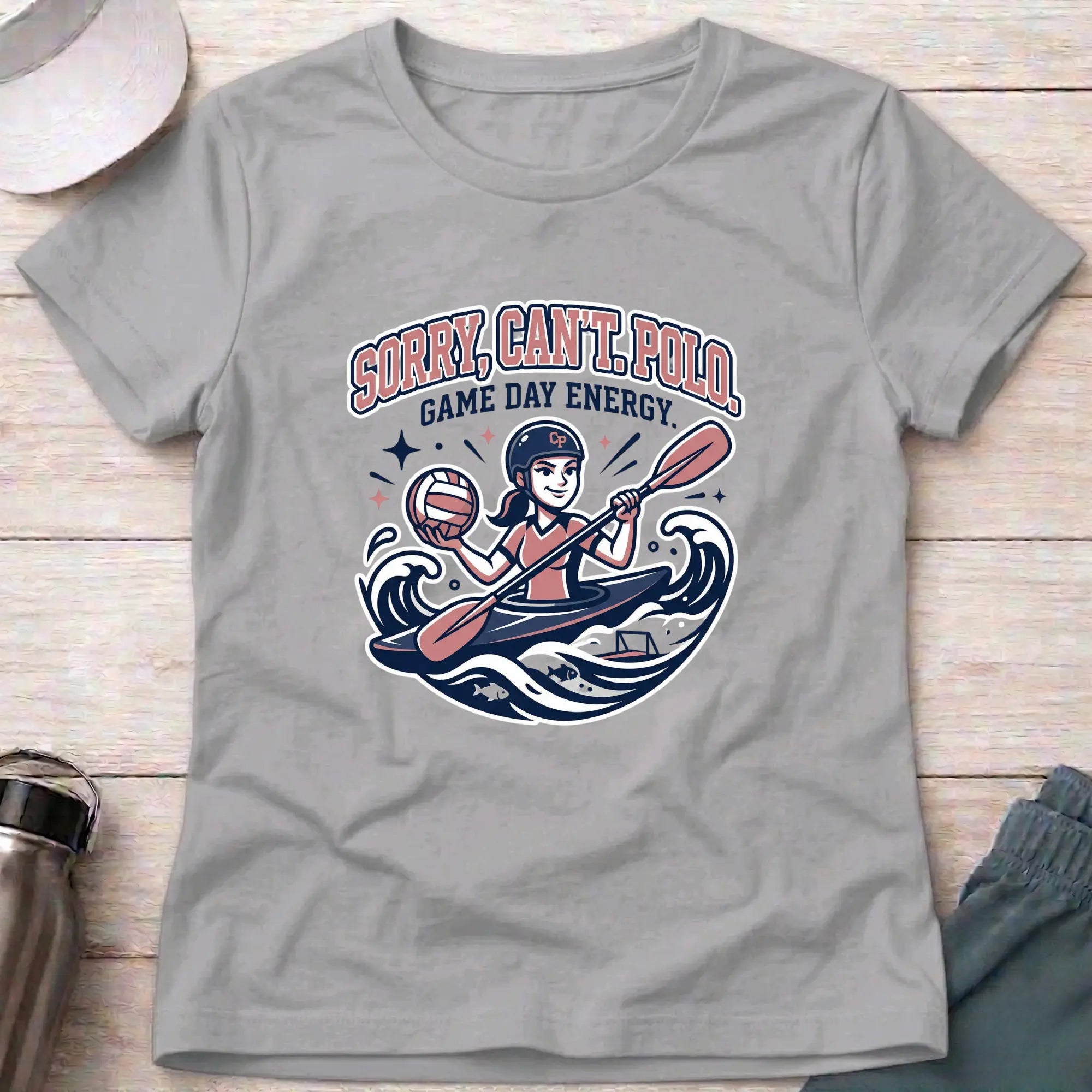 Sorry, Can't - Polo. Game Day Energy. female T-Shirt Printify