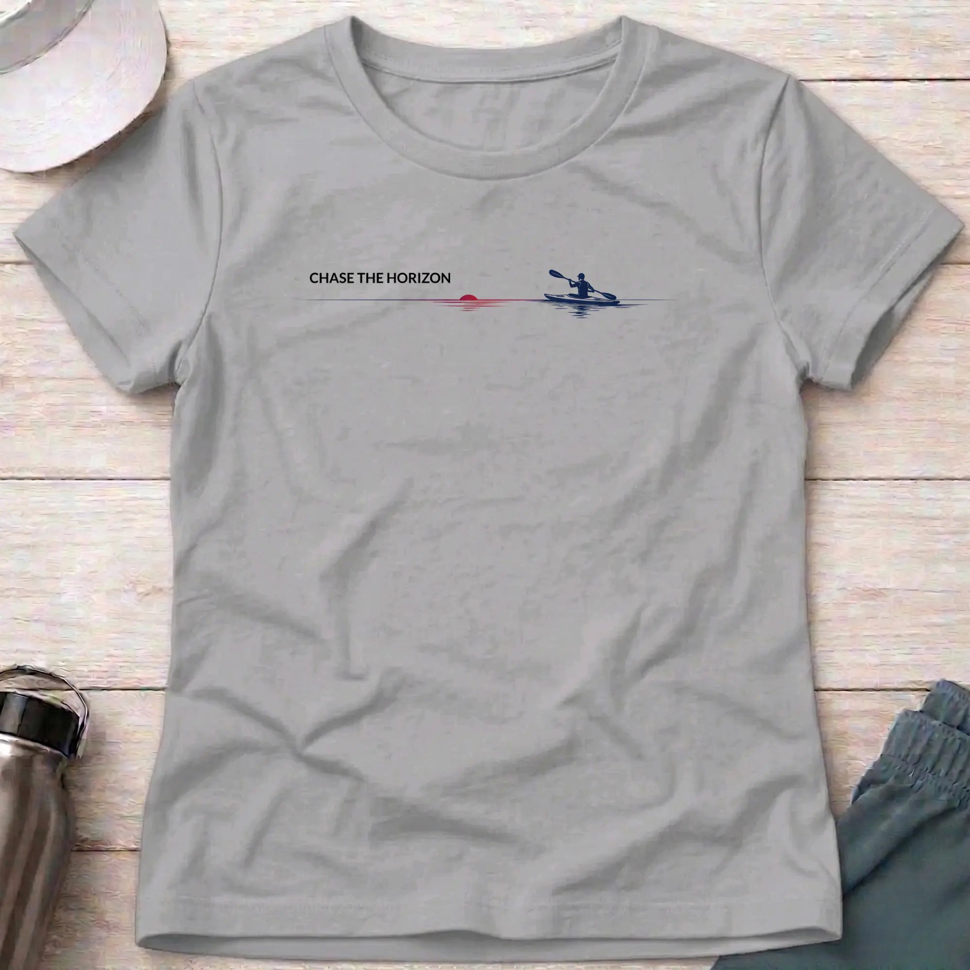 Chase The Horizon. Ocean Kayak Female Shirt Printify