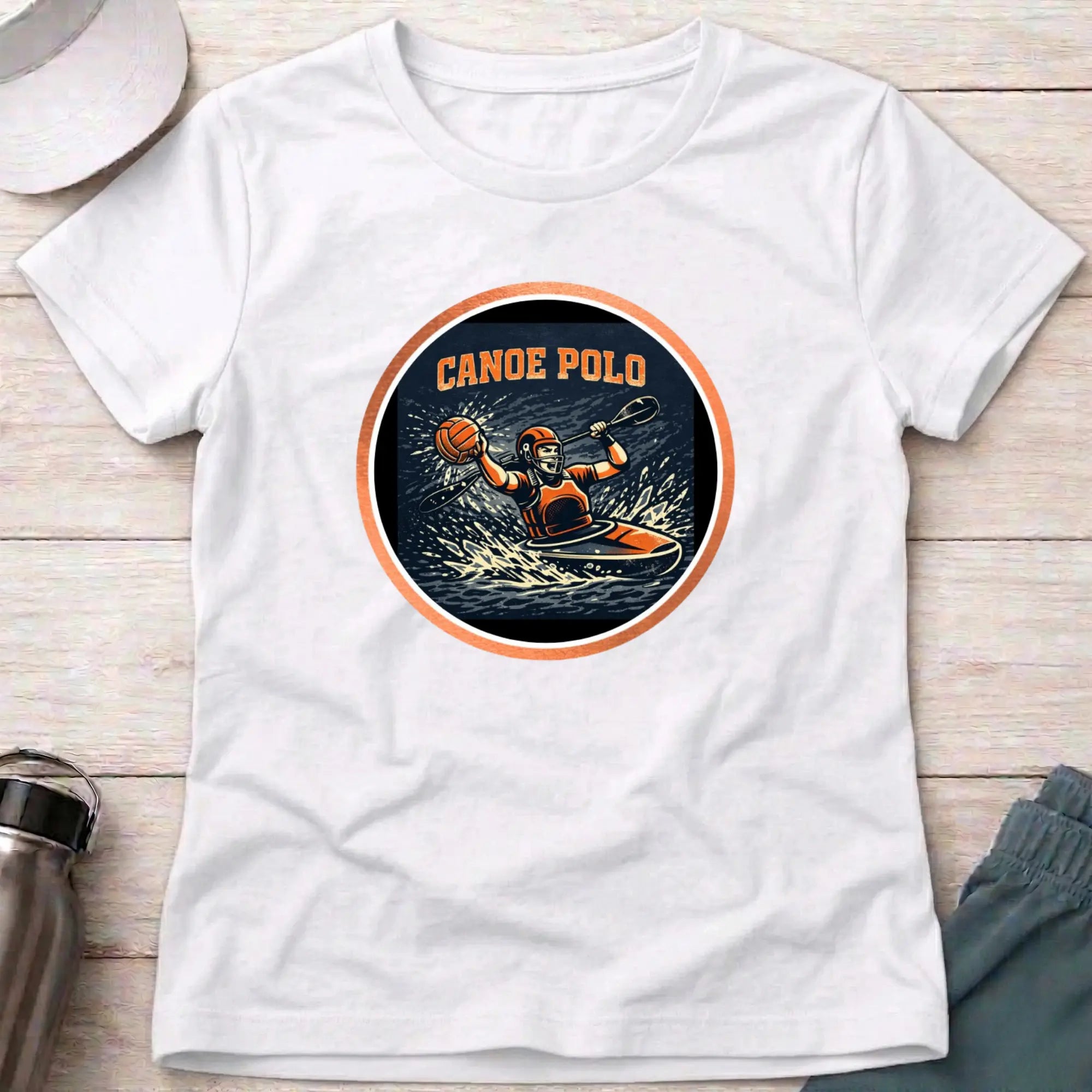 Canoe Polo Action female T-Shirt Printify