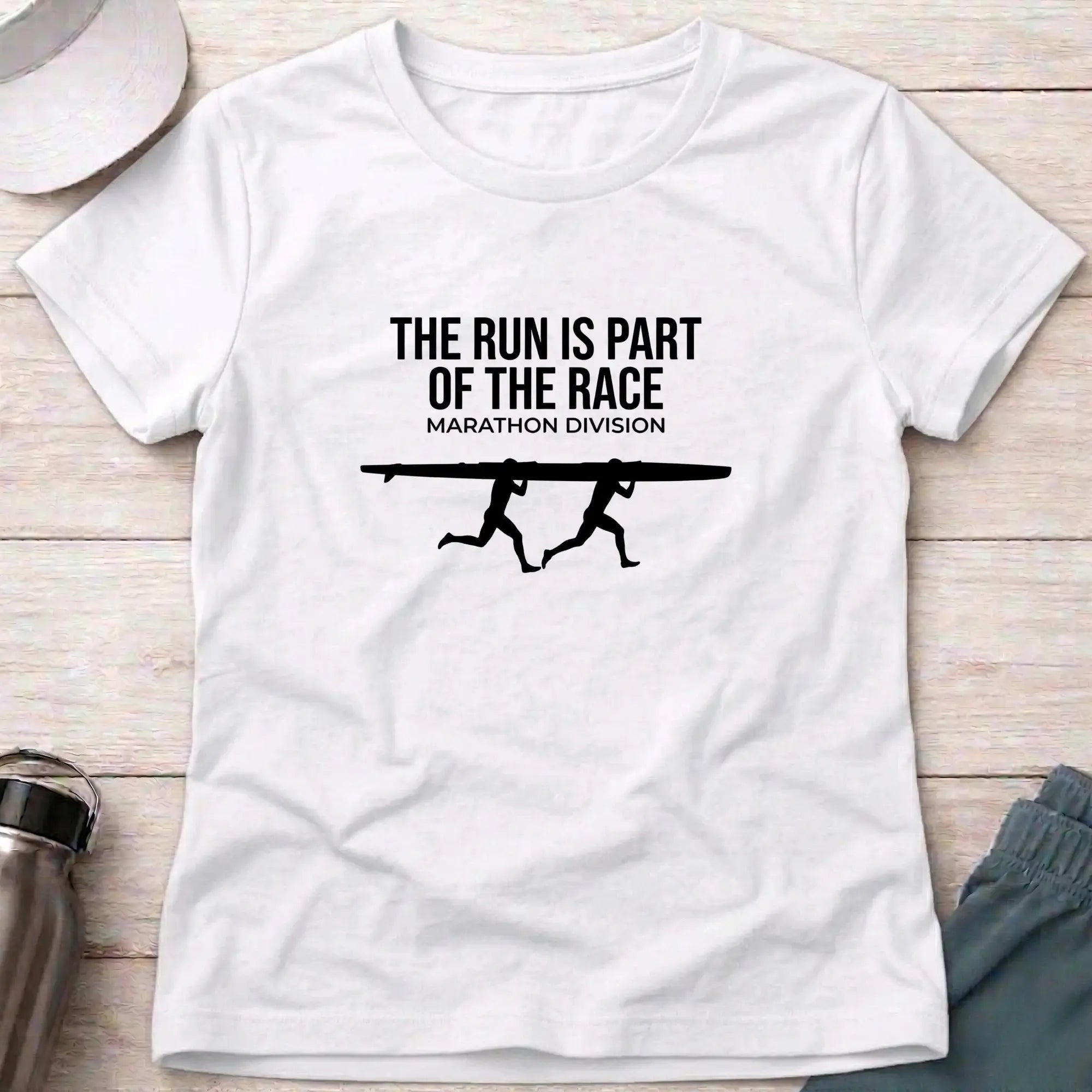 The Run Is Part of the Race. Women's Marathon T-Shirt Printify