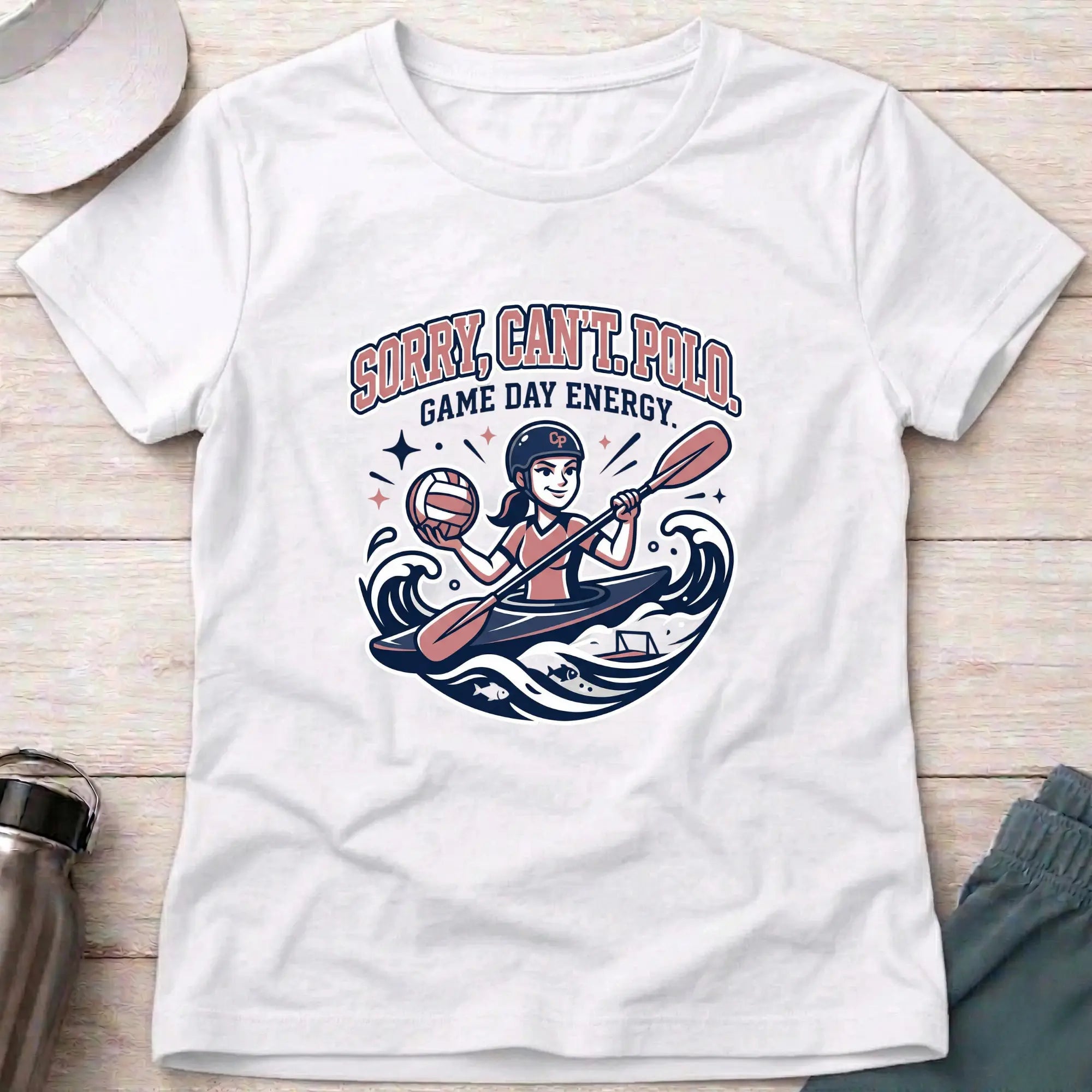 Sorry, Can't - Polo. Game Day Energy. female T-Shirt Printify